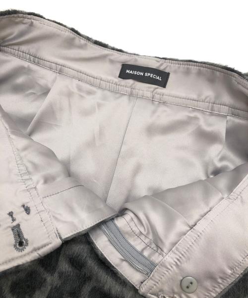 MAISON SPECIAL（メゾンスペシャル）MAISON SPECIAL (メゾンスペシャル) Leopard Shorts グレー サイズ:36の古着・服飾アイテム