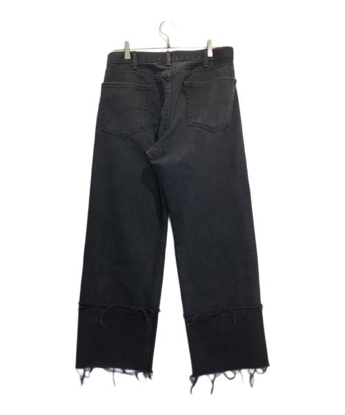 BABYLONE（バビロン）BABYLONE (バビロン) LEVI'S (リーバイス) リメイクデニムパンツ ブラック サイズ:Freeの古着・服飾アイテム