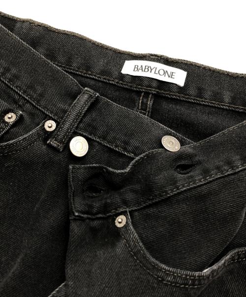 BABYLONE（バビロン）BABYLONE (バビロン) LEVI'S (リーバイス) リメイクデニムパンツ ブラック サイズ:Freeの古着・服飾アイテム