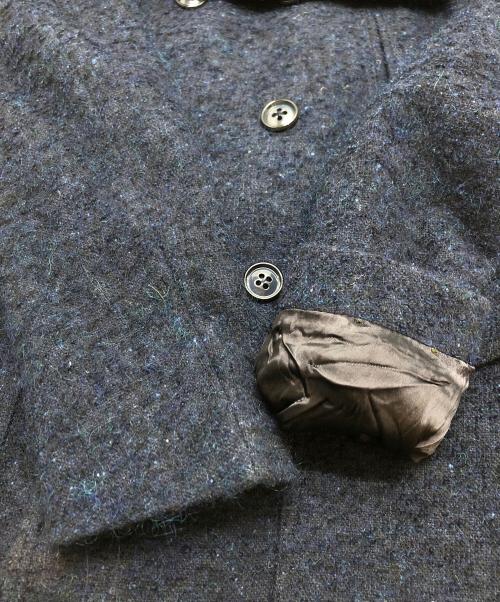 L.B.M.1911（エルビーエム1911）L.B.M.1911 (エルビーエム1911) モヘアカーコート ネイビー サイズ:44の古着・服飾アイテム