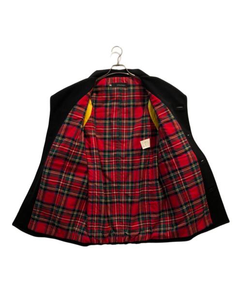DSQUARED2（ディースクエアード）DSQUARED2 (ディースクエアード) 裏地チェックコート ブラック サイズ:38の古着・服飾アイテム