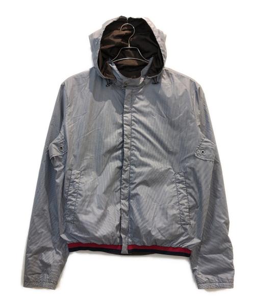 GUCCI（グッチ）GUCCI (グッチ) フーデッドジャケット ブルー サイズ:52の古着・服飾アイテム
