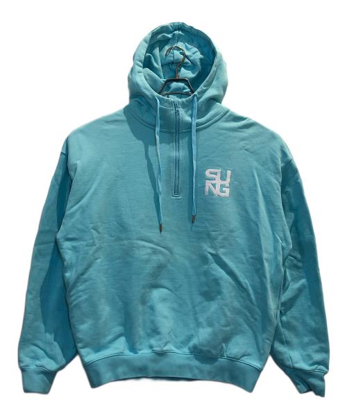 SUNG1975（ソン）SUNG1975 (ソン) ハーフジップパーカー ブルー サイズ:FREEの古着・服飾アイテム