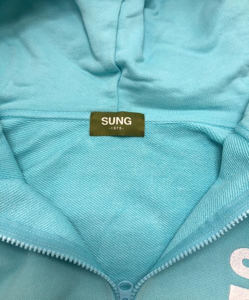 SUNG1975（ソン）SUNG1975 (ソン) ハーフジップパーカー ブルー サイズ:FREEの古着・服飾アイテム