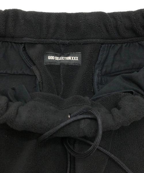 GOD SELECTION XXX（ゴッド セレクション トリプルエックス）GOD SELECTION XXX (ゴッドセレクショントリプルエックス) フリースパンツ ブラック サイズ:Lの古着・服飾アイテム