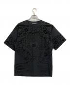 DOLCE & GABBANAドルチェ＆ガッバーナ）の古着「ロゴ総柄Tシャツ」｜ブラック