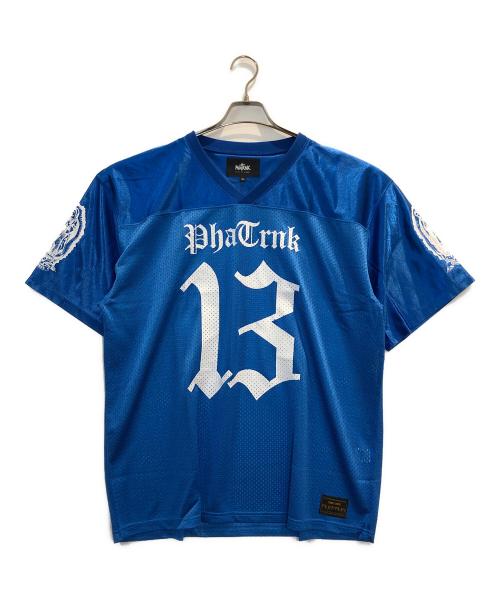 PHATRNK（ファットランク）PHATRNK (ファットランク) MESH FOOTBALL SHIRTS ブルー サイズ:XLの古着・服飾アイテム