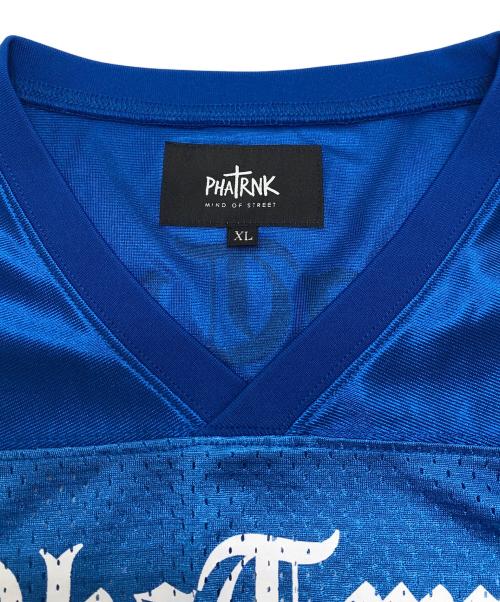 PHATRNK（ファットランク）PHATRNK (ファットランク) MESH FOOTBALL SHIRTS ブルー サイズ:XLの古着・服飾アイテム
