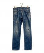 DSQUARED2ディースクエアード）の古着「ダメージ加工デニムパンツ」｜インディゴ