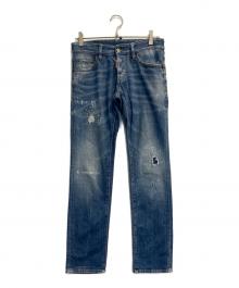 DSQUARED2（ディースクエアード）の古着「ダメージ加工デニムパンツ」｜インディゴ
