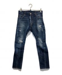DSQUARED2（ディースクエアード）の古着「MEDIUM WASH 4 TIDY BIKER JEANS」｜インディゴ