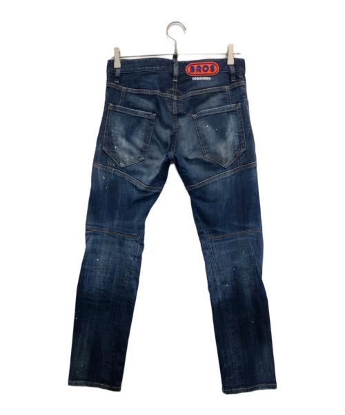 DSQUARED2（ディースクエアード）DSQUARED2 (ディースクエアード) MEDIUM WASH 4 TIDY BIKER JEANS インディゴ サイズ:42の古着・服飾アイテム