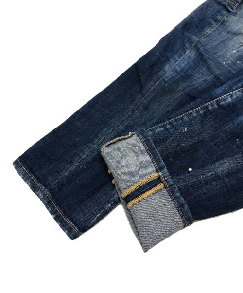 DSQUARED2（ディースクエアード）DSQUARED2 (ディースクエアード) MEDIUM WASH 4 TIDY BIKER JEANS インディゴ サイズ:42の古着・服飾アイテム