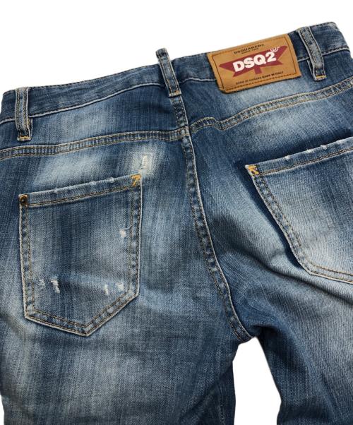 DSQUARED2（ディースクエアード）DSQUARED2 (ディースクエアード) パッチワークデニムパンツ インディゴ サイズ:36の古着・服飾アイテム