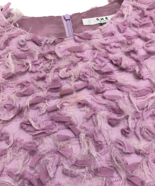 SHE TOKYO（シートーキョー）SHE TOKYO (シートーキョー) Els Featherブラウス ピンクの古着・服飾アイテム