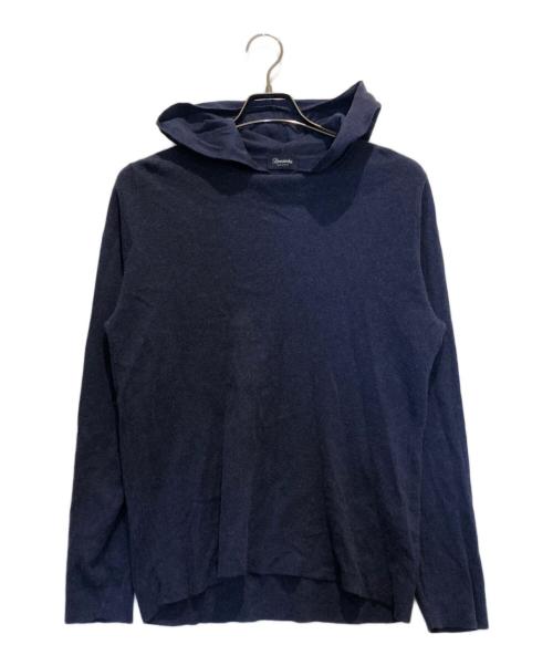 Drumohr（ドルモア）Drumohr (ドルモア) カシミヤ混ニットパーカー ネイビー サイズ:48の古着・服飾アイテム