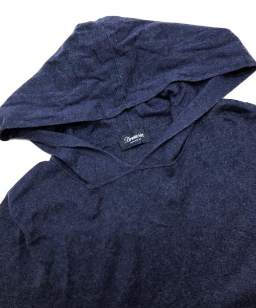 Drumohr（ドルモア）Drumohr (ドルモア) カシミヤ混ニットパーカー ネイビー サイズ:48の古着・服飾アイテム