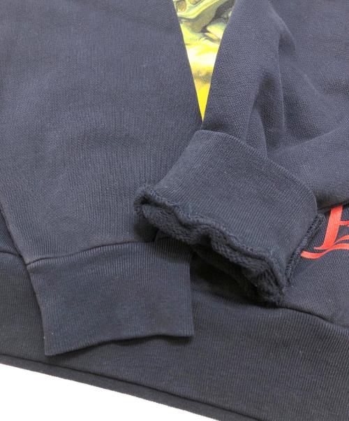 ONLINE CERAMICS（オンライン セラミックス）ONLINE CERAMICS (オンライン セラミックス) プリントスウェット ネイビー サイズ:Mの古着・服飾アイテム