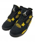 NIKEナイキ）の古着「AIR JORDAN 4 RETRO THUNDER」｜イエロー×ブラック