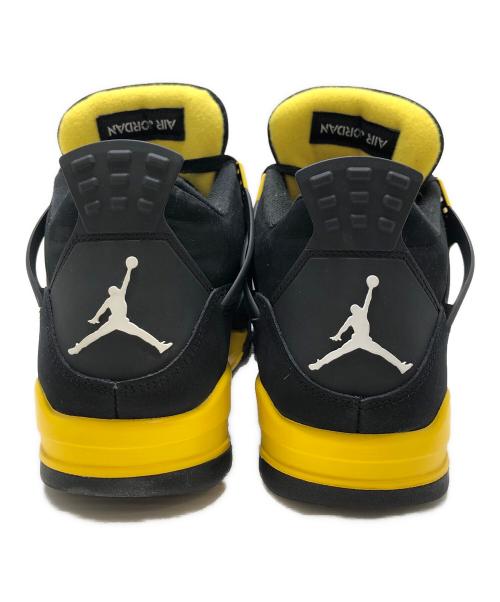 NIKE（ナイキ）NIKE (ナイキ) AIR JORDAN 4 RETRO THUNDER イエロー×ブラック サイズ:US9.5/UK8.5/EUR43/CM27.5の古着・服飾アイテム