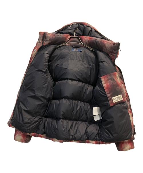 POLO RALPH LAUREN（ポロ・ラルフローレン）POLO RALPH LAUREN (ポロ・ラルフローレン) チェックダウンジャケット レッド サイズ:Sの古着・服飾アイテム