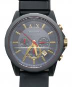 ARMANI EXCHANGEアルマーニ エクスチェンジ）の古着「腕時計」｜ブラック