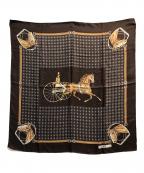 CELINEセリーヌ）の古着「マカダム柄スカーフ」｜ブラウン