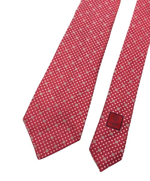 CHANEL（シャネル）CHANEL (シャネル) クローバー柄ネクタイ ピンク サイズ:表記なしの古着・服飾アイテム