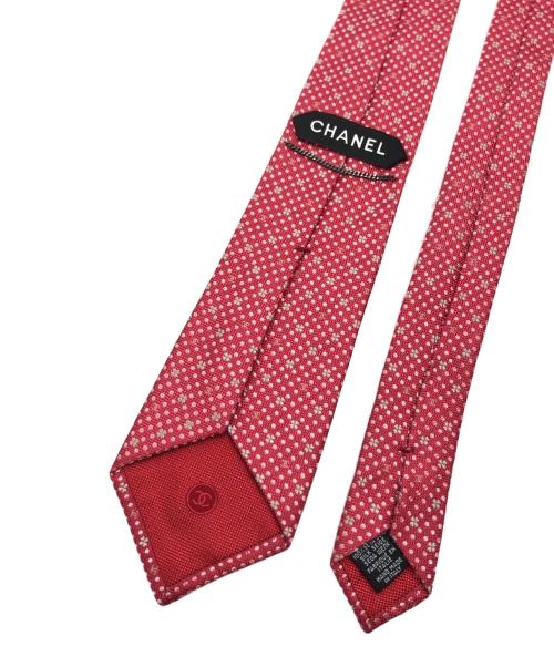 CHANEL（シャネル）CHANEL (シャネル) クローバー柄ネクタイ ピンク サイズ:表記なしの古着・服飾アイテム