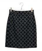 CHANELシャネル）の古着「ツイードスカート」｜ブラック