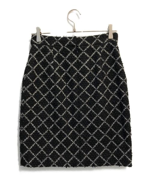 CHANEL（シャネル）CHANEL (シャネル) ツイードスカート ブラック サイズ:38の古着・服飾アイテム