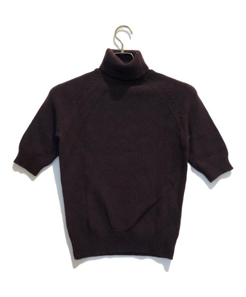 CELINE（セリーヌ）CELINE (セリーヌ) カシミヤタートルネックニット ブラウン サイズ:Mの古着・服飾アイテム
