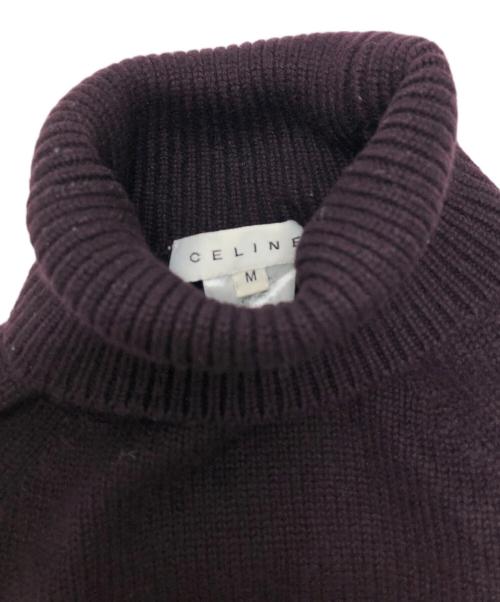 CELINE（セリーヌ）CELINE (セリーヌ) カシミヤタートルネックニット ブラウン サイズ:Mの古着・服飾アイテム