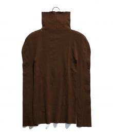 ISSEY MIYAKE（イッセイミヤケ）の古着「ハイネックニット」｜ブラウン