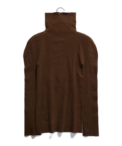 ISSEY MIYAKE（イッセイミヤケ）ISSEY MIYAKE (イッセイミヤケ) ハイネックニット ブラウン サイズ:2の古着・服飾アイテム