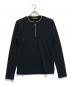 Y's for men（ワイズフォーメン）の古着「ハーフジップニット」｜ブラック