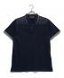 PRADA（プラダ）の古着「異素材切替ポロシャツ」｜ネイビー