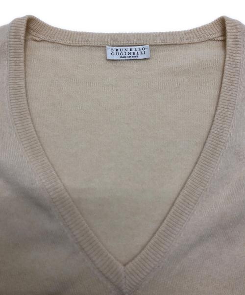 BRUNELLO CUCINELLI（ブルネロクチネリ）BRUNELLO CUCINELLI (ブルネロクチネリ) カシミヤニット アイボリー サイズ:Sの古着・服飾アイテム