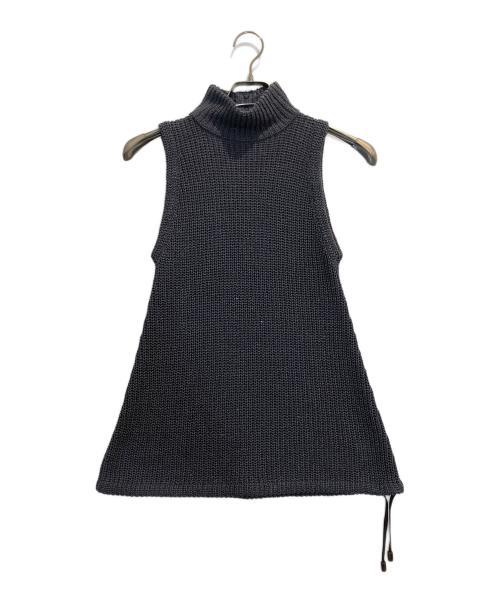 BRUNELLO CUCINELLI（ブルネロクチネリ）BRUNELLO CUCINELLI (ブルネロクチネリ) スパンコールノースリーブニット グレー サイズ:Sの古着・服飾アイテム