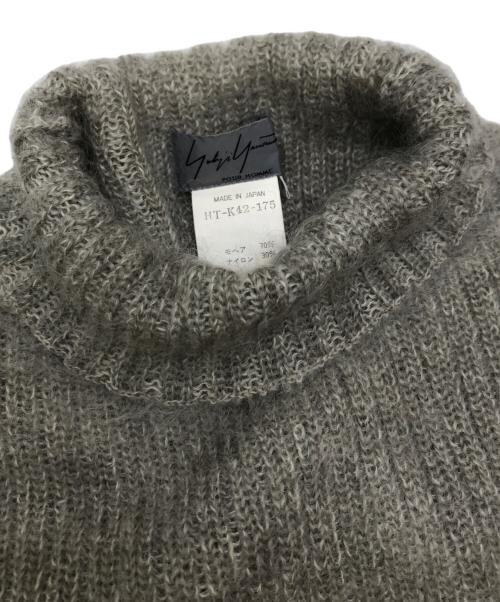 Yohji Yamamoto pour homme（ヨウジヤマモト プールオム）Yohji Yamamoto pour homme (ヨウジヤマモト プールオム) モヘアタートルネックニット グレー サイズ:3の古着・服飾アイテム