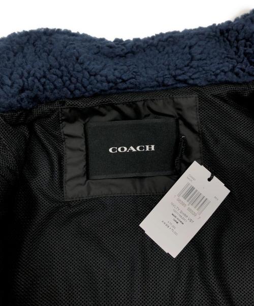 COACH（コーチ）COACH (コーチ) ノヴェルティシェルパベスト ネイビー サイズ:L 未使用品の古着・服飾アイテム