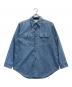 MADISON BLUE（マディソンブルー）の古着「HAMPTON BACK SATIN SHIRT」｜インディゴ