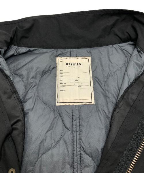 etsinta（エシンタ）etsinta (エシンタ) CIAOPANIC TYPY (チャオパニックティピー) 切替マキシミリタリーコート ブラック サイズ:ONEの古着・服飾アイテム