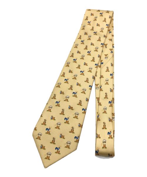 HERMES（エルメス）HERMES (エルメス) ネクタイ イエロー サイズ:表記なしの古着・服飾アイテム