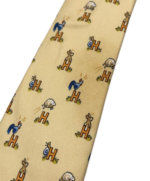 HERMES（エルメス）HERMES (エルメス) ネクタイ イエロー サイズ:表記なしの古着・服飾アイテム