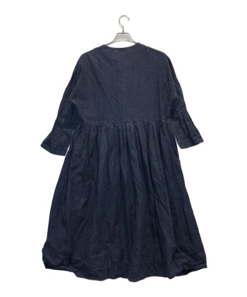 magali（マガリ）magali (マガリ) コットンリネンワンピース ネイビー サイズ:表記なしの古着・服飾アイテム