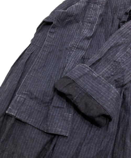 magali（マガリ）magali (マガリ) コットンリネンワンピース ネイビー サイズ:表記なしの古着・服飾アイテム