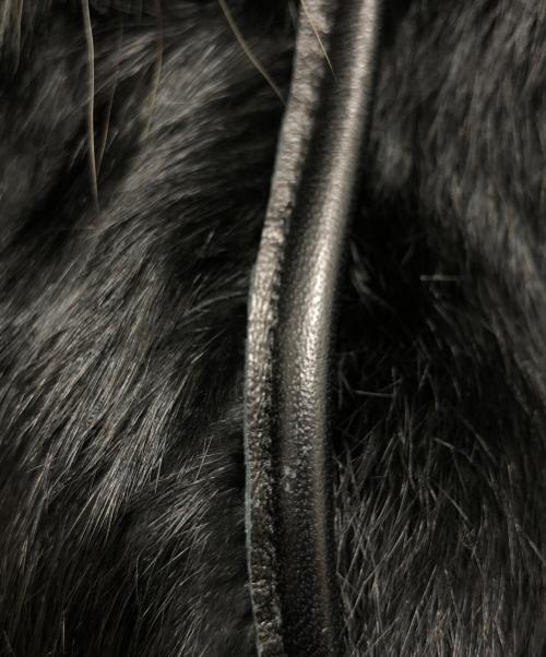 theory（セオリー）theory (セオリー) リバーシブルラビットファーコート ブラック サイズ:2の古着・服飾アイテム