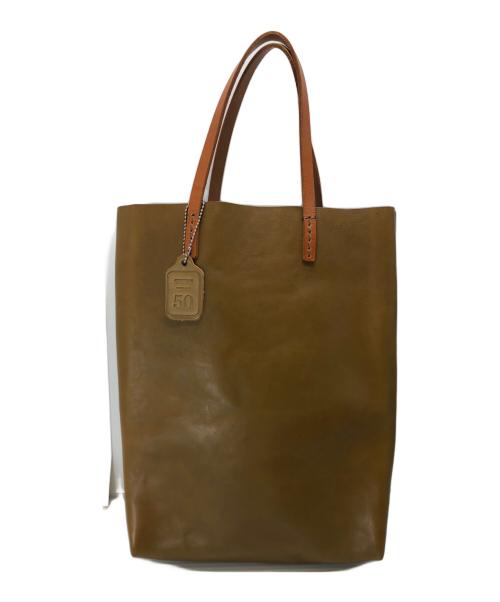 Herz（ヘルツ）Herz (ヘルツ) レザートートバッグ ブラウンの古着・服飾アイテム