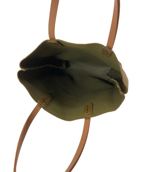 Herz（ヘルツ）Herz (ヘルツ) レザートートバッグ ブラウンの古着・服飾アイテム